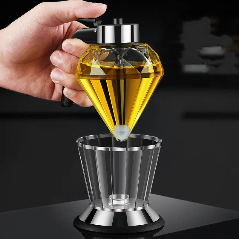 Glass Dust-Proof Vinegar Oil Bottle With One Key Press and Multi-Purpose - Bellarte Enchanté Glass Dust-Proof Vinegar Oil Bottle With One Key Press and Multi-Purpose